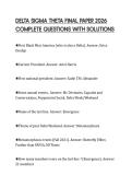 DELTA SIGMA THETA FINAL PAPER 2026&NewLine;COMPLETE QUESTIONS WITH SOLUTIONS