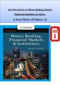 SOLUTION MANUAL&colon; Money&comma; Banking&comma; Financial Markets & Institutions 2nd Edition by Brandl &lpar;All Chapters 1-24&rpar;
