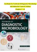 Test Bank&colon; Textbook of Diagnostic Microbiology &lpar;6th Edition&rpar; by Mahon