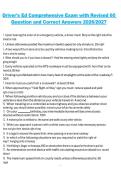 Driver&rsquo;s Ed Comprehensive Exam &ndash; 60 Questions and Correct Answers 2026&sol;2027 Complete Exam Material
