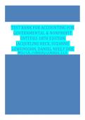 Test Bank Accounting for Governmental & Nonprofit Entities 18th Edition Reck