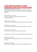 C-201 Electrical Systems 1 SACA &NewLine;Certification with Correct Answers 2026