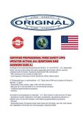 CERTIFIED PROFESSIONAL FOOD SAFETY CPFS UPDATED ACTUAL ALL QUESTIONS AND ANSWERS SURE A&period;pdf&NewLine;&NewLine;