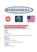 BIO 168 CORE MAIN EXAMINATION SET QUESTIONS AND ANSWERS SURE 