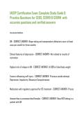 IAEDP Certification Exam&colon; Complete Study Guide & Practice Questions for CEDS&comma; CEDRD & CEDRN  with accurate questions and verified answers 