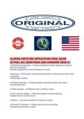 ILLINOIS PESTICIDE APPLICATOR FINAL EXAM ACTUAL ALL QUESTIONS AND ANSWERS SURE