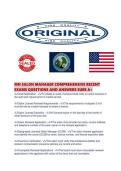 MN SALON MANAGER COMPREHENSIVE RECENT EXAMS QUESTIONS AND ANSWERS SURE