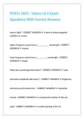 PSYCH 1XX3 - Vision I & II Exam Questions With Correct Answers&period;