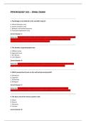 PSYCHOLOGY 101 &ndash; FINAL EXAM 
