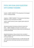 PSYCH 1XX3 FINAL EXAM QUESTIONS WITH CORRECT ANSWERS