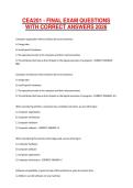 CEA201 - FINAL EXAM QUESTIONS WITH CORRECT ANSWERS 2026