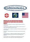 MPOETC ACT 120 CERTIFICATION UPDATED EXAMINERS SET QUESTIONS AND ANSWERS SURE