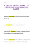NCCER HAND TOOLS&vert; ACTUAL PRACTICE&NewLine;QUESTIONS WITH VERIFIED ANSWERS&NewLine;&lpar;A&plus;&rpar; 2026