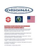 ELECTRICAL NCCER UPDATED 2026 EXAMINERS QUESTIONS AND ANSWERS SURE