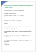Computer Security Fundamentals Midterm Exam with precise detailed answers
