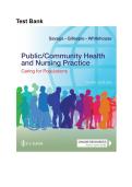 Test Bank for Public Community Health and Nursing Practice Caring for Populations 3rd Edition Complete Study Guide Practice Questions and Exam Review 2025&sol; 2026 Community and Population Health Nursing Concepts