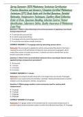 Spring Semester 2026 Phlebotomy Technician Certification Practice Questions and Answers &vert; Complete Certified Phlebotomy Technician &lpar;CPT&rpar; Study Guide with Verified Questions&comma; Detailed Rationales&comma; Venipuncture Techniques&comma; Capillary Blood Collection&comma; Order o