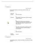 PSY 7712 Week 4 Quiz &vert; Questions and Answers &vert; 2026 Updated &vert; Capella University &vert; Verified Answers &period;