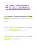 PSI - NY LIFE&comma; ACCIDENT AND HEALTH&NewLine;PRACTICE EXAM 17-55&vert;COMPREHENSIVE&NewLine;Q&A FOR CERTIFICATION SUCCESS 2026
