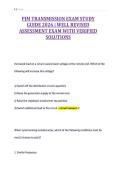 PJM TRANSMISSION EXAM STUDY&NewLine;GUIDE 2026 &vert; WELL REVISED&NewLine;ASSESSMENT EXAM WITH VERIFIED&NewLine;SOLUTIONS