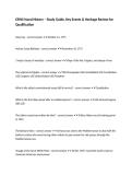 ESWS Naval History &ndash; Study Guide&comma; Key Events & Heritage Review for Qualification