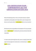 LPQ CERTIFICATION EXAM &ndash;&NewLine;COMPREHENSIVE Q&A FOR&NewLine;CERTIFICATION SUCCESS 2026