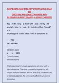 AANP Board Exam 2026&ndash;2027 Update Actual Exam 100 Questions and Correct Answers with Rationales Already Graded A&plus; &lpar;Newest Version&rpar;&NewLine;