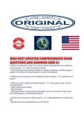 WGU D027 UPDATED COMPREHENSIVE EXAM QUESTIONS AND ANSWERS SURE 