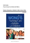 Wong&rsquo;s Nursing Care of Infants and Children 12th Edition Test Bank &vert; NCLEX Pediatric Questions & Rationales&NewLine;&NewLine;