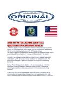 AFSB 151 ACTUAL EXAMS SCRIPT ALL QUESTIONS AND ANSWERS SURE 