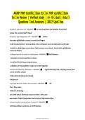 AANP Certification Exam FNP Certification Exam Review &vert; Verified Questions and Answers &vert; A&plus; Graded &vert; Actual 2027 Updates