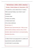 NUR 242 EXAM 1 &ndash; 200 MEDICAL-SURGICAL NURSING PRACTICE QUESTIONS WITH DETAILED RATIONALES&NewLine;&NewLine;