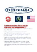 FLEET MARINE FORCE 2026 EXAMS SET QUESTIONS AND ANSWERS SURE
