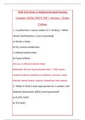 NUR 242 EXAM 3 &ndash; 200 MEDICAL-SURGICAL NURSING PRACTICE QUESTIONS WITH DETAILED RATIONALES&NewLine;&NewLine;