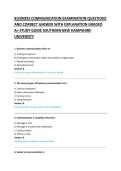 BUSINESS COMMUNICATION EXAMINATION QUESTIONS &NewLine;AND CORRECT ANSWER WITH EXPLANATION GRADED &NewLine;A&plus; STUDY GUIDE 