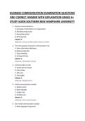 BUSINESS COMMUNICATION EXAMINATION QUESTIONS &NewLine;AND CORRECT ANSWER WITH EXPLANATION GRAED A&plus; &NewLine;STUDY GUIDE