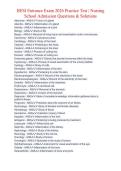 HESI Entrance Exam 2026 Practice Test &vert; Nursing School Admission Questions & Solutions