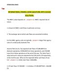 International Finance Complete Exam Questions with Solved Solutions &ndash; University Level Revision Material