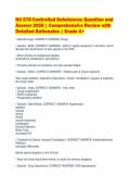 NU 578 Controlled Substances Question and&NewLine;Answer 2026 &vert; Comprehensive Review with&NewLine;Detailed Rationales &vert; Grade A&plus;&NewLine;
