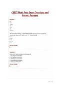 CBEST Math Prep Exam Questions and Correct Answers&period;