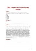 CBEST English Prep Test Questions and Answers&period;