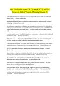 NCIC Study Guide with all Correct & 100&percnt; Verified Answers &vert;Latest Version &vert;Already Graded A&plus;