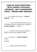 CARN-AP Exam Questions & Verified Answers &ndash; Advanced Addiction Nursing Certification&NewLine;&NewLine;