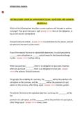 International Financial Management Exam 2 &ndash; Questions and Answers Covering Key Topics for A&plus; Level Exam Preparation