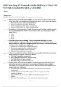 HESI Maternity Test Bank 2020&ndash;2025 Real Exams with Verified Answers&comma; 400 Questions&comma; Latest Update&comma; Graded A