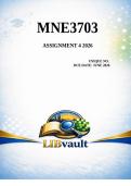 MNE3703 Assignment 4 2026 PROJECT