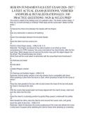 HESI RN FUNDAMENTALS EXIT EXAM 2026&ndash;2027 &vert; LATEST ACTUAL EXAM QUESTIONS&comma; VERIFIED ANSWERS & DETAILED RATIONALES &vert; 100 PRACTICE QUESTIONS &vert; NGN & NCLEX PREP