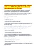 Community Health Proctored ATI Exam Question&NewLine;and Answer 2026 &vert; Simplified Exam Prep with&NewLine;Verified Answers &vert; A&plus; Verified