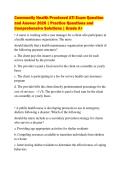 Community Health Proctored ATI Exam Question&NewLine;and Answer 2026 &vert; Practice Questions and&NewLine;Comprehensive Solutions &vert; Grade A&plus;