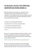 ATI OB EXAM 3 ACTUAL TEST PAPER 2026&NewLine;QUESTIONS SOLUTIONS GRADED A&plus;